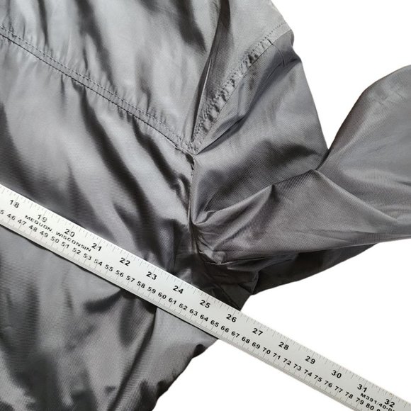 Banana Republic Jacket Men's Size XL Gray Waterproof Windbreaker Hooded Zip - Picture 5 of 16